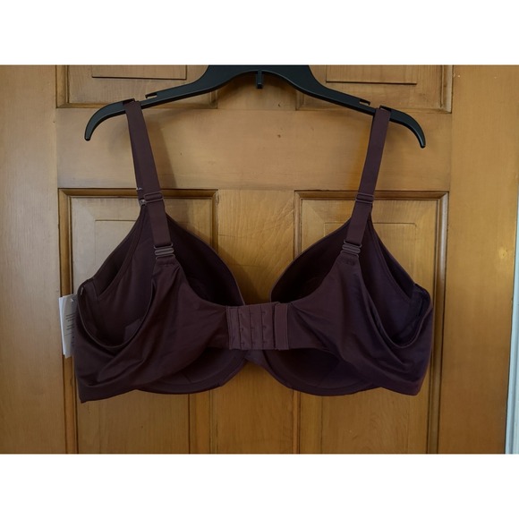 Auden Women's Burgundy Nursing Bra Size 44D Full Coverage Lightly Lined T-Shirt - Picture 5 of 7